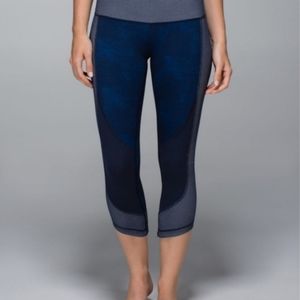 Lululemon Wunder Under Crop sashiko size 2